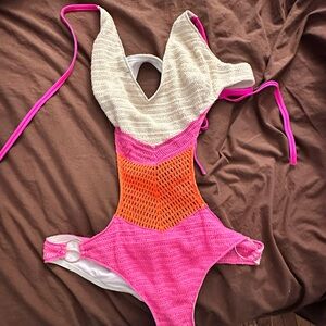 Victoria's Secret Pink Crochet Detail